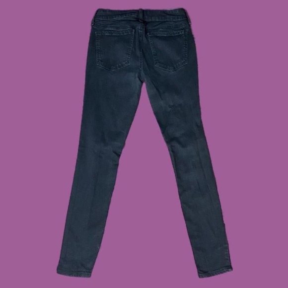 Well Distressed Skinny Black Tapered Ankle Jeans from SO. Size 3 or 25W. - Picture 2 of 3